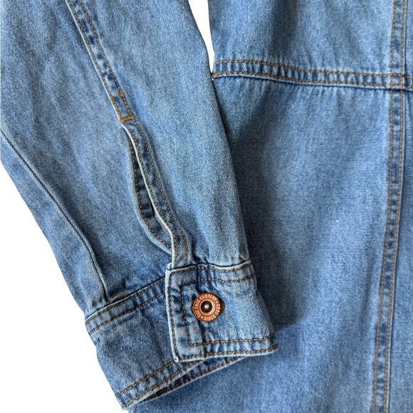 Frye - Women’s Button Down Denim Shirt Dress (EUC) Size: L - Picture 6 of 12